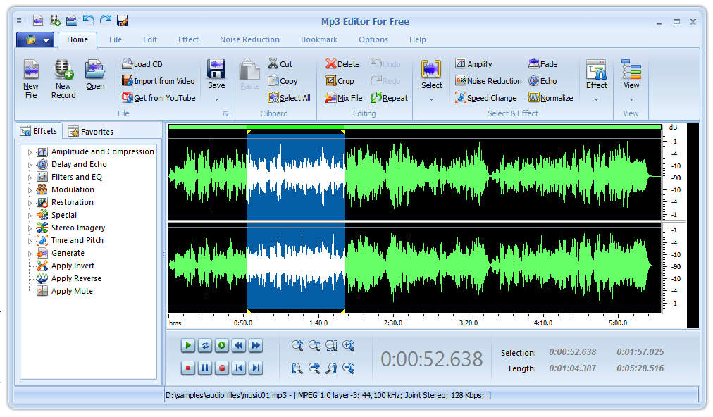 MP3 Editor for Free screen shot