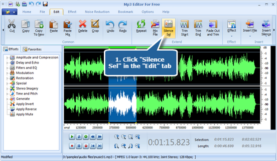 create a silent mp3 file