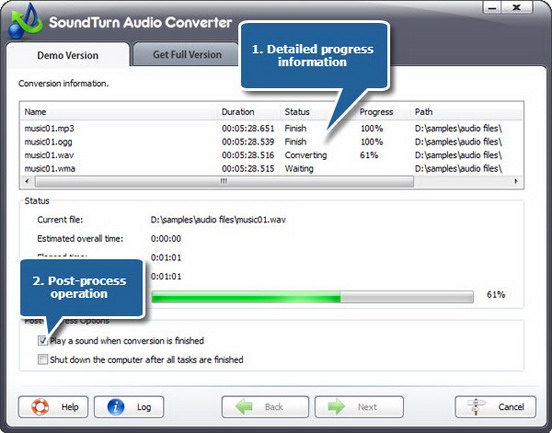 convert audionote files