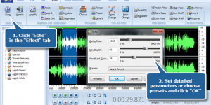 Add Echo Effect to an Audio File