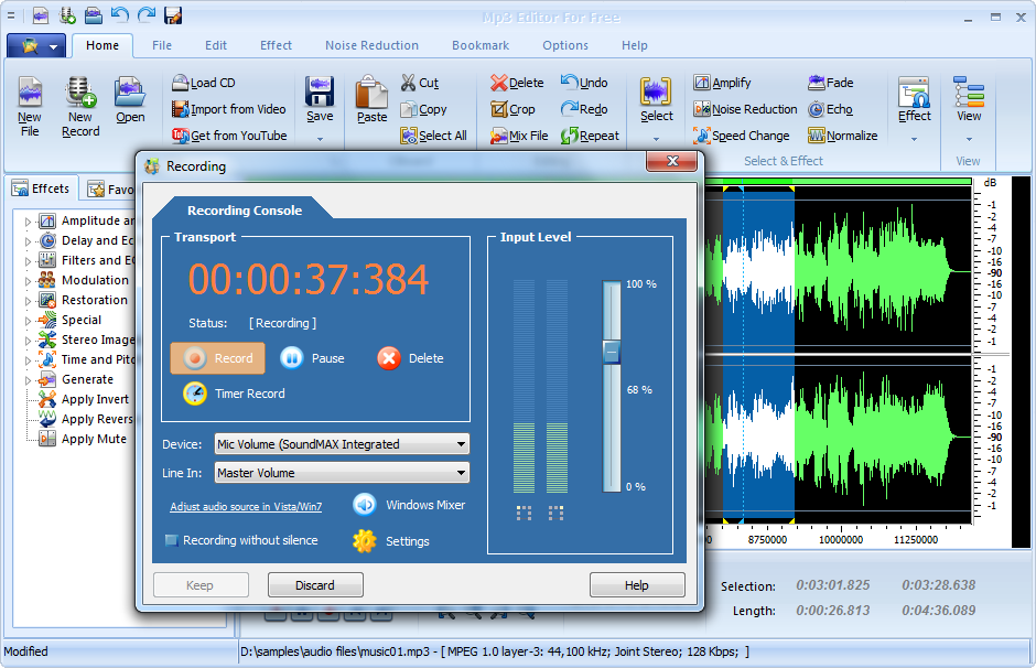 MP3 Editor for Free – Create, edit & manage your audio work in formats.