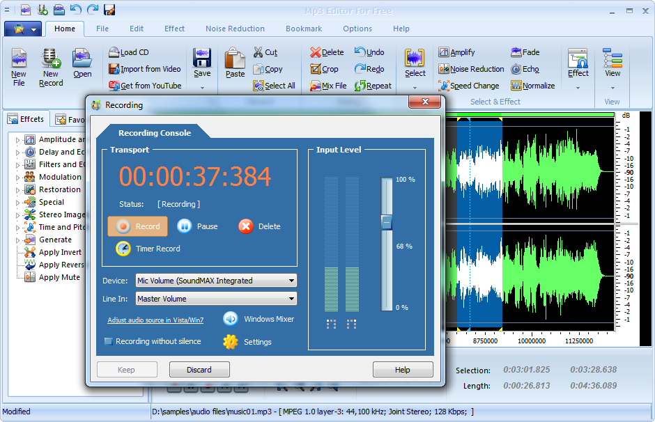 MP3 Editor for Free – Create, edit & manage your audio work in any