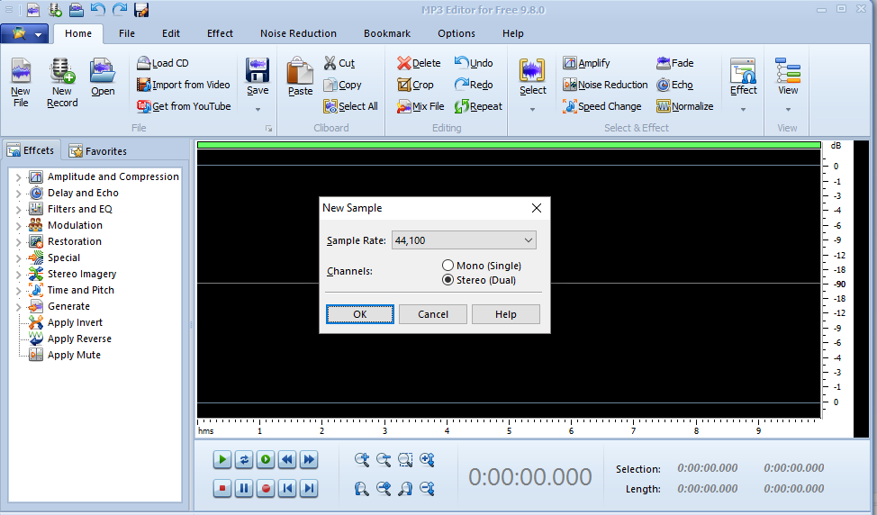 Configure the Rate and Channel